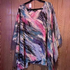 3x print camisole open sleeves